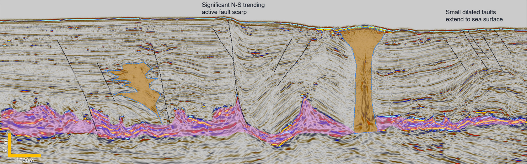 Selected post-Messinian faults