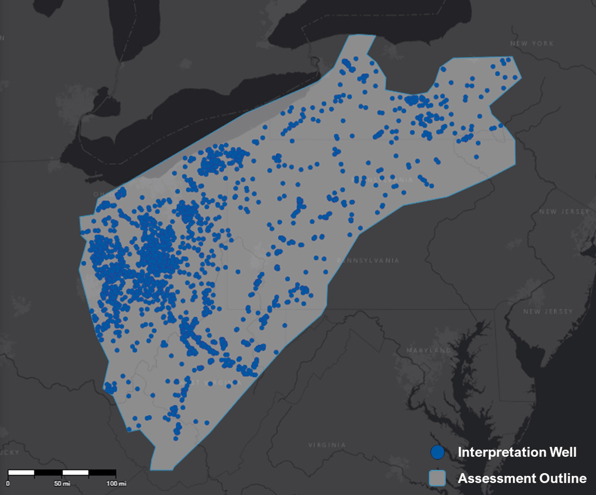 TGS CO2 Appalachia Basin Coverage Map