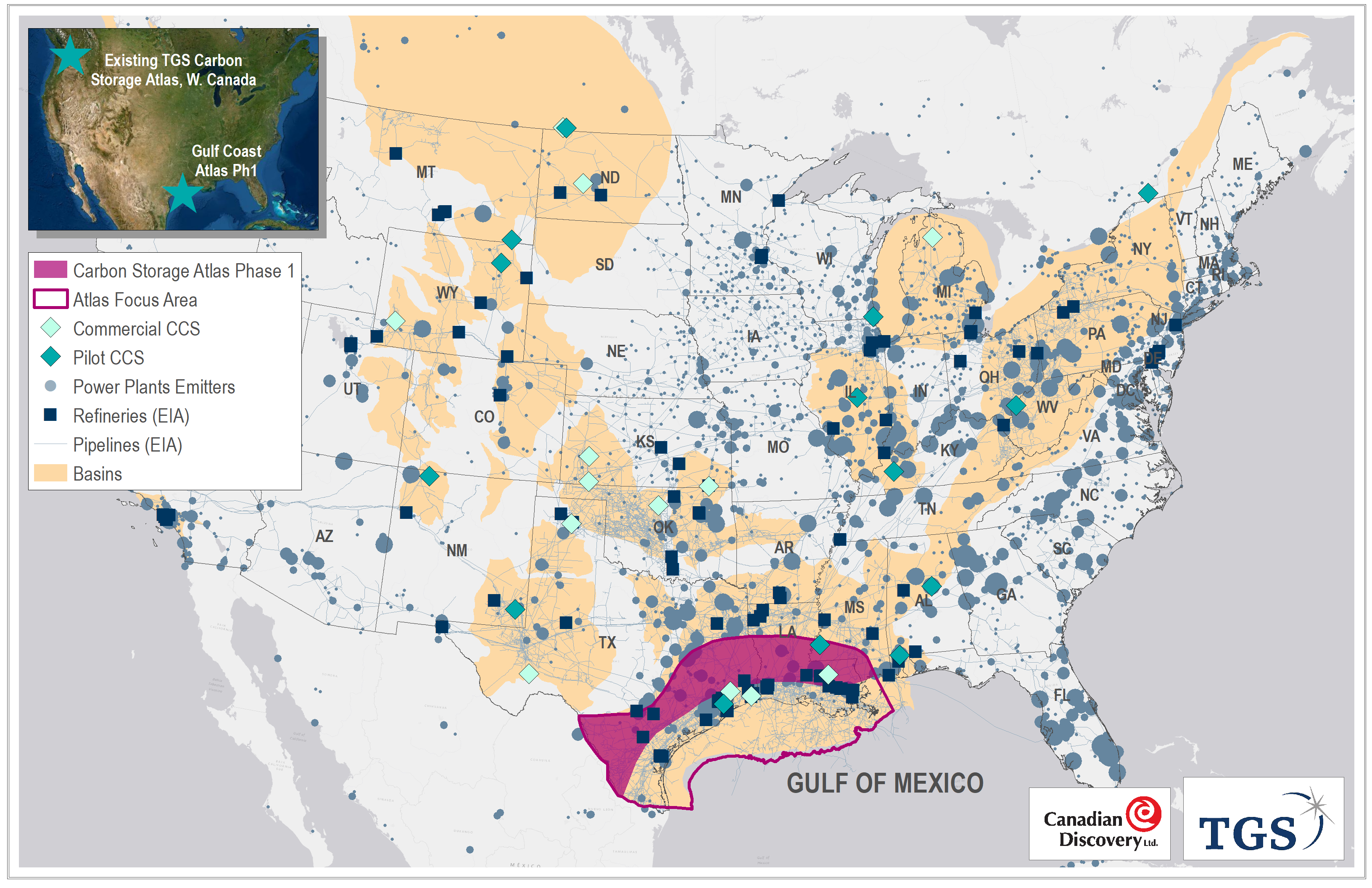 Tgs Collaborates With Canadian Discovery To Develop A Regional Co2 